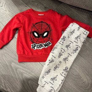 Marvel Red Baby Sweatshirt and jogging set
